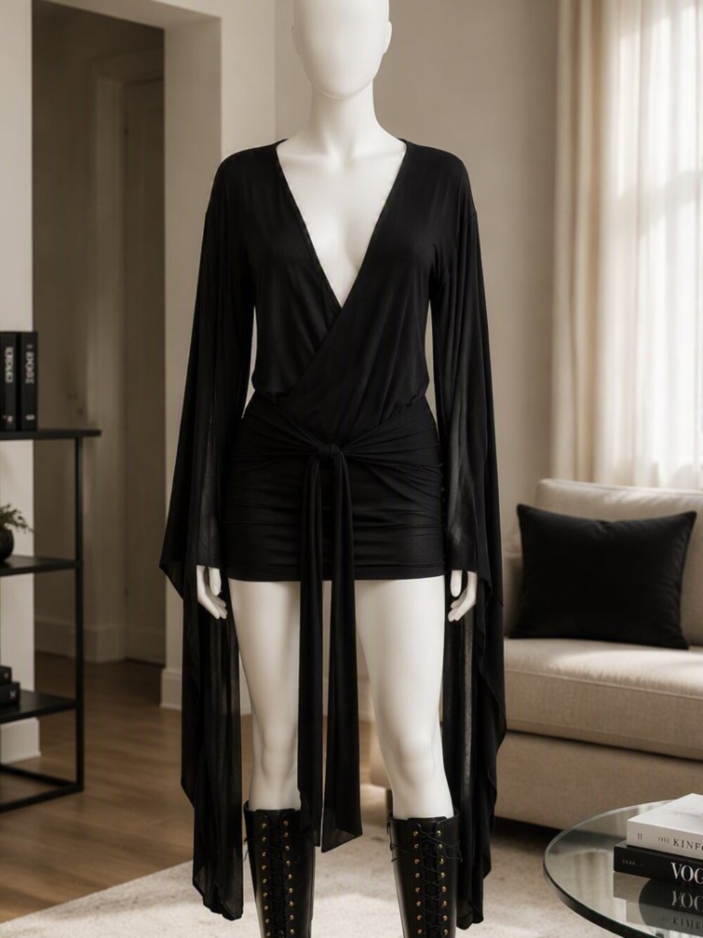 NWT Dolls Kill x Widow - Glamour Appeal Mini Dress | Black | Women's Size XS